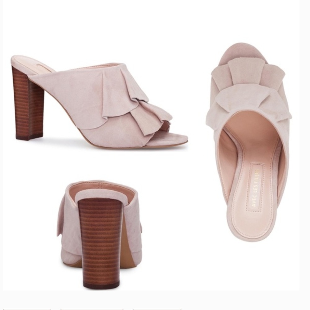 HOST PICK! Avec Les Filles Mallory Ruffled Slides